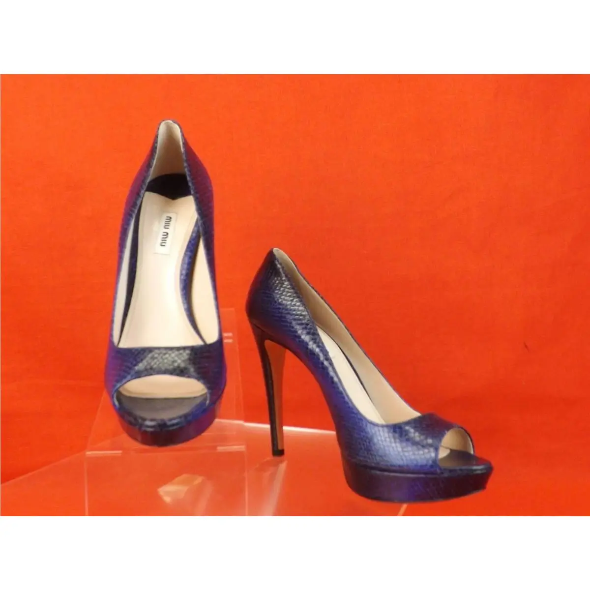Miu Miu shoes - MIU MIU PRADA 5KP189 - PRADA - Blue (UPC: 0468205358348) 4