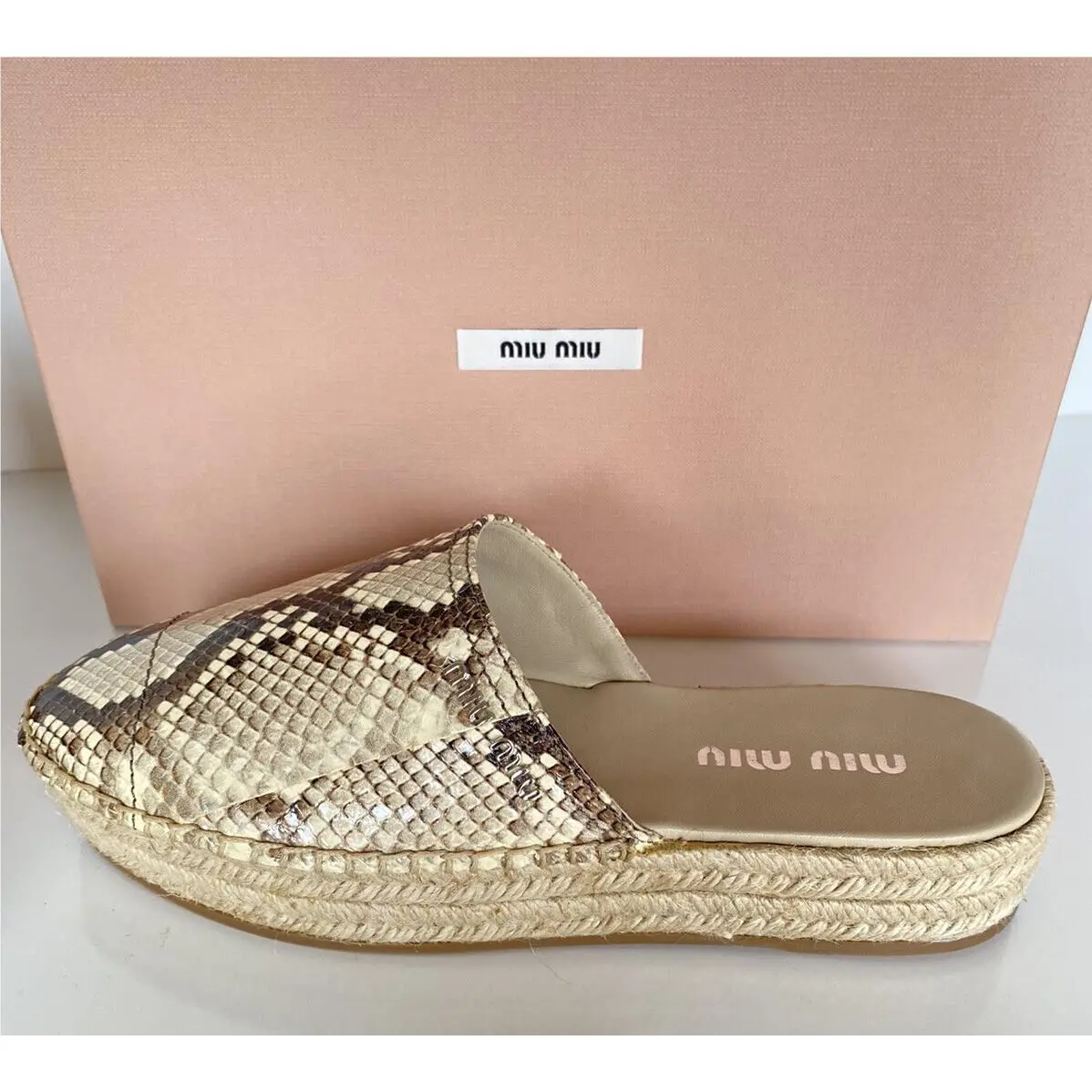 Miu Miu shoes - 5XZ354 - 5XZ354 - Beige (UPC: 8051188851726) 8