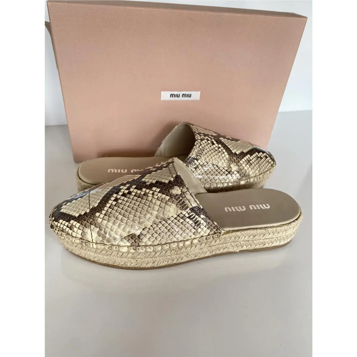 Miu Miu shoes - 5XZ354 - 5XZ354 - Beige (UPC: 8051188851726) 9