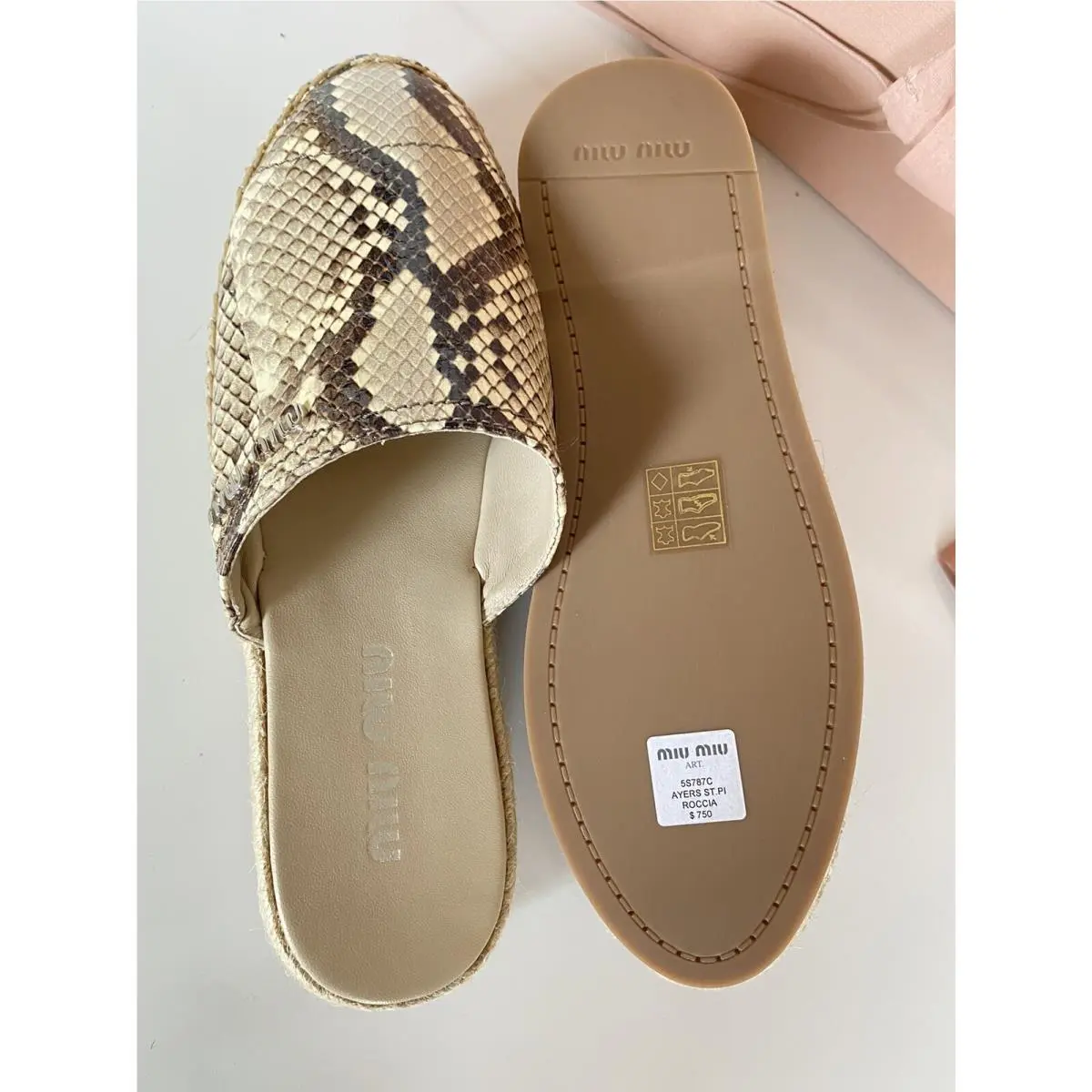 Miu Miu shoes - 5XZ354 - 5XZ354 - Beige (UPC: 8051188851726) 5