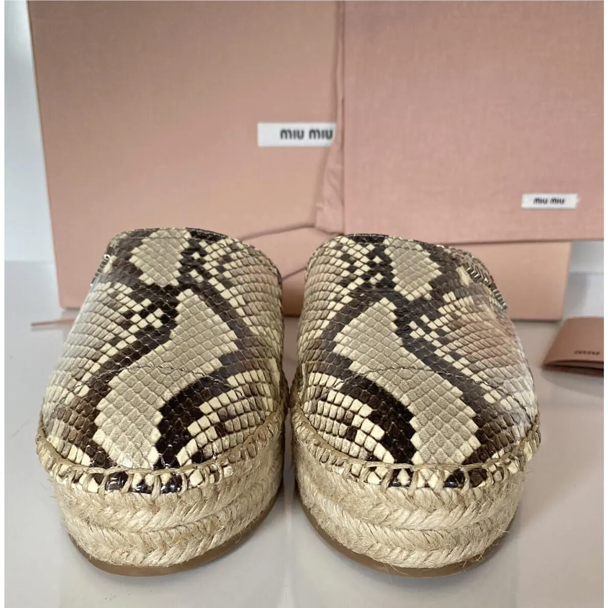 Miu Miu shoes - 5XZ354 - 5XZ354 - Beige (UPC: 8051188851726) 0