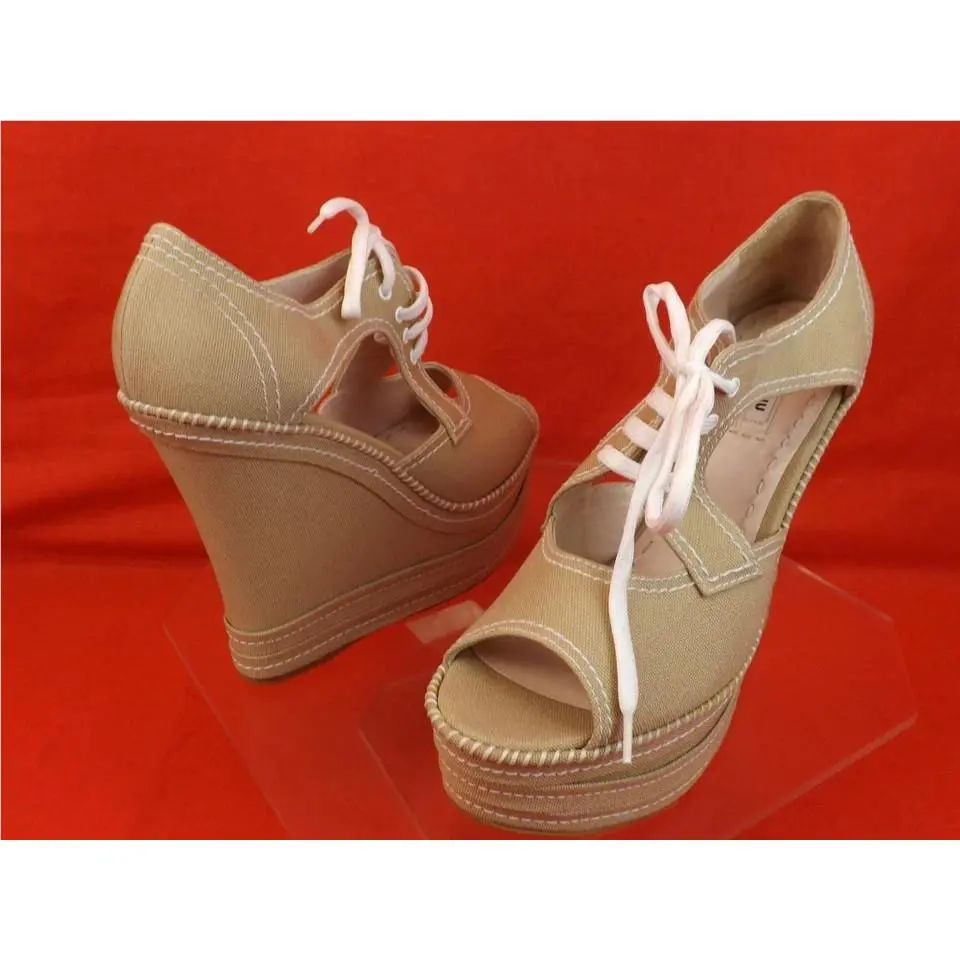 Miu Miu shoes - MIU MIU PRADA 5KZ006 - PRADA - Beige (UPC: 8058094208415) 5
