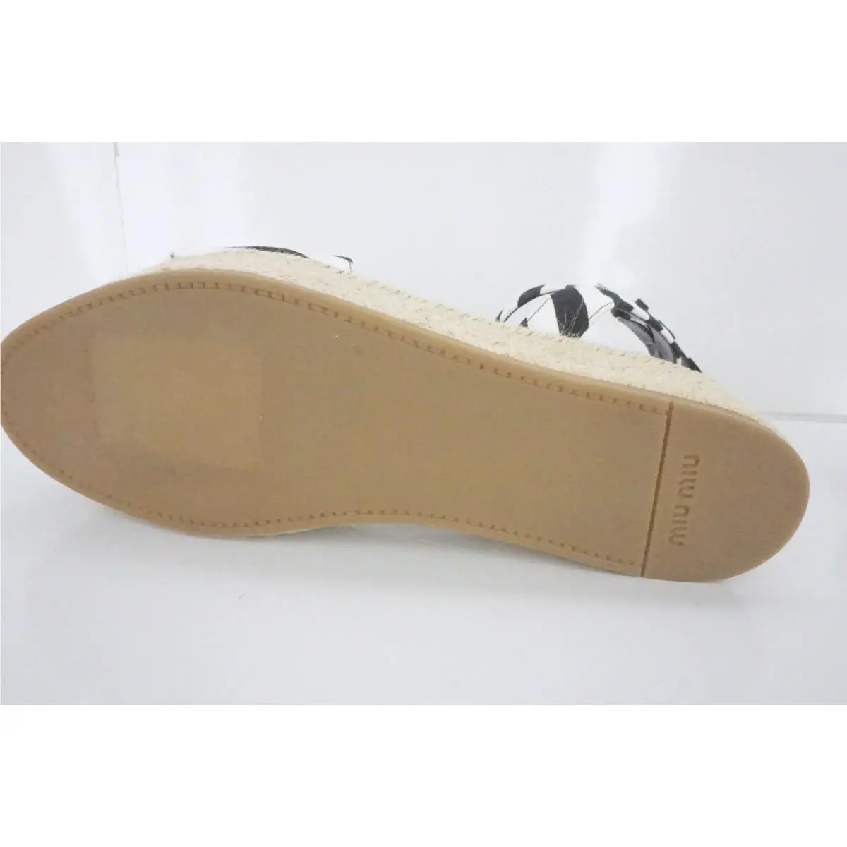 Miu Miu shoes - Striped Platform Espadrille - Striped Platform Espadrille - Black/White - Black/White (UPC: 8058257648676) 4
