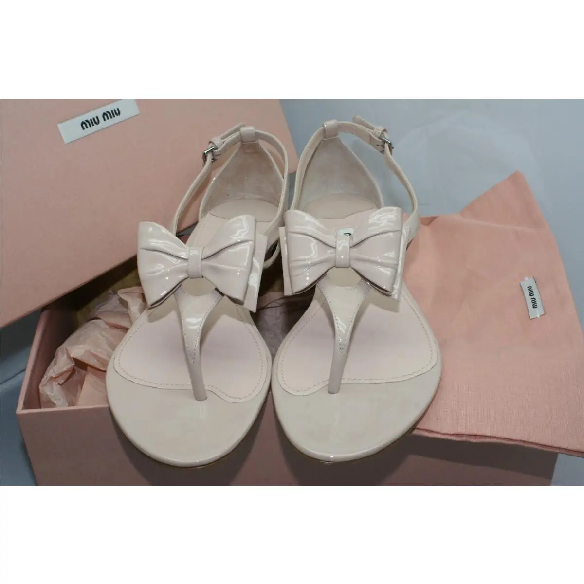 Miu Miu shoes - Miu Miu sandal - sandal - Beige (UPC: 8051415224033) 7