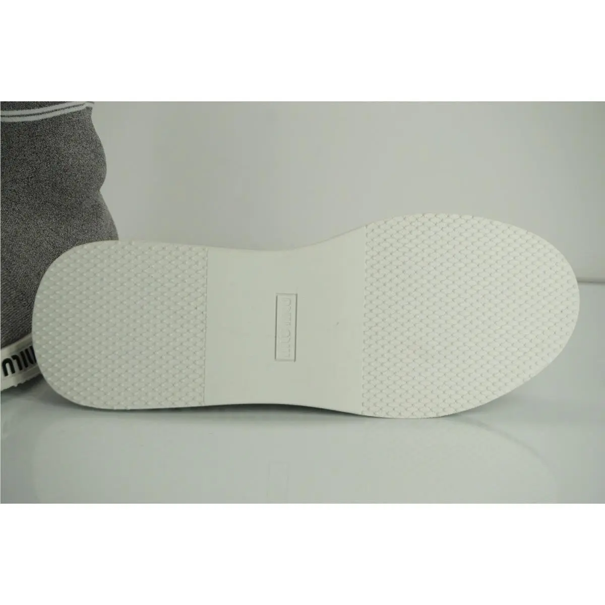 Miu Miu shoes - Logo Sock Sneaker - Logo Sock Sneaker - Silver (UPC: 8056382487702) 8