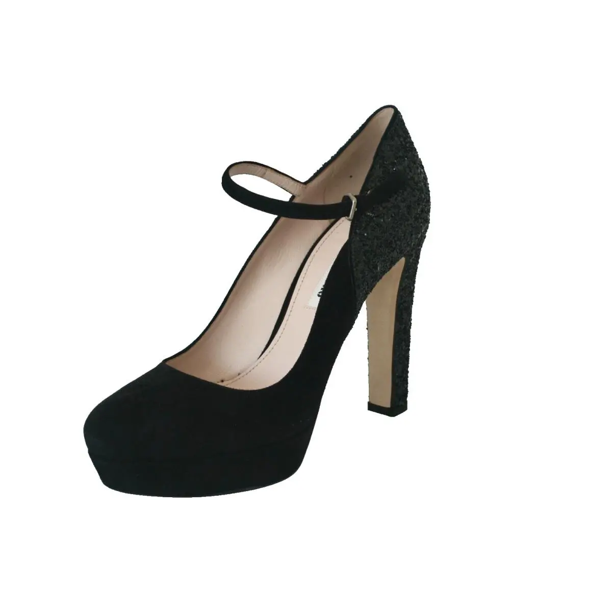 Prada Miu Miu Glitter Suede Pumps Shoes SZ EU 40 US 10 Made IN Italy
