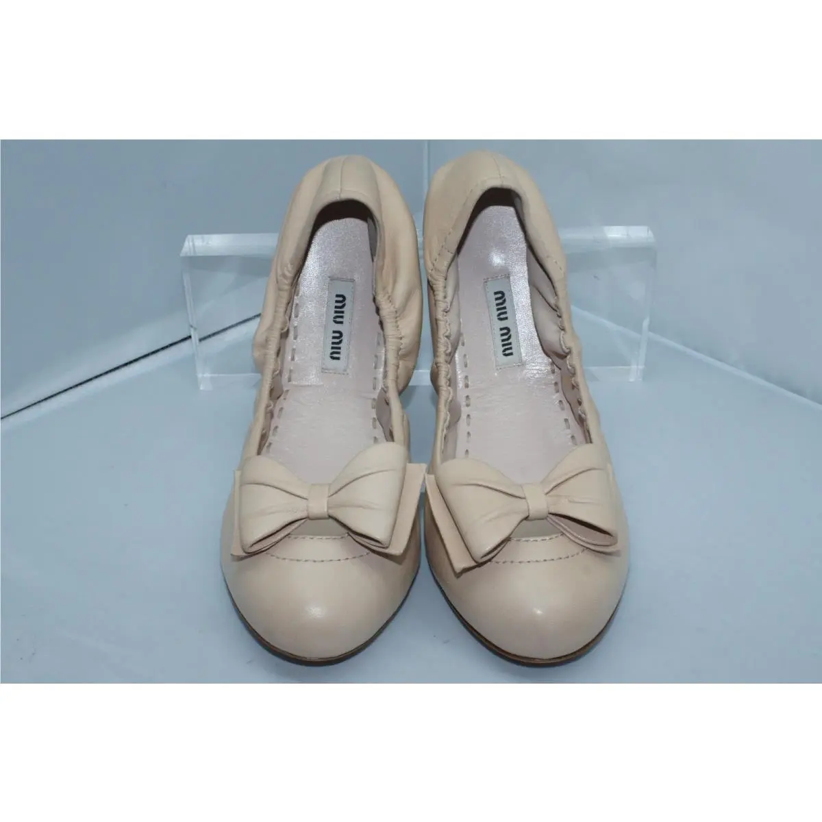 Miu Miu shoes - Miu Miu flats - flats - Ivory, Main: Cipria (UPC: 8051415206275) 6
