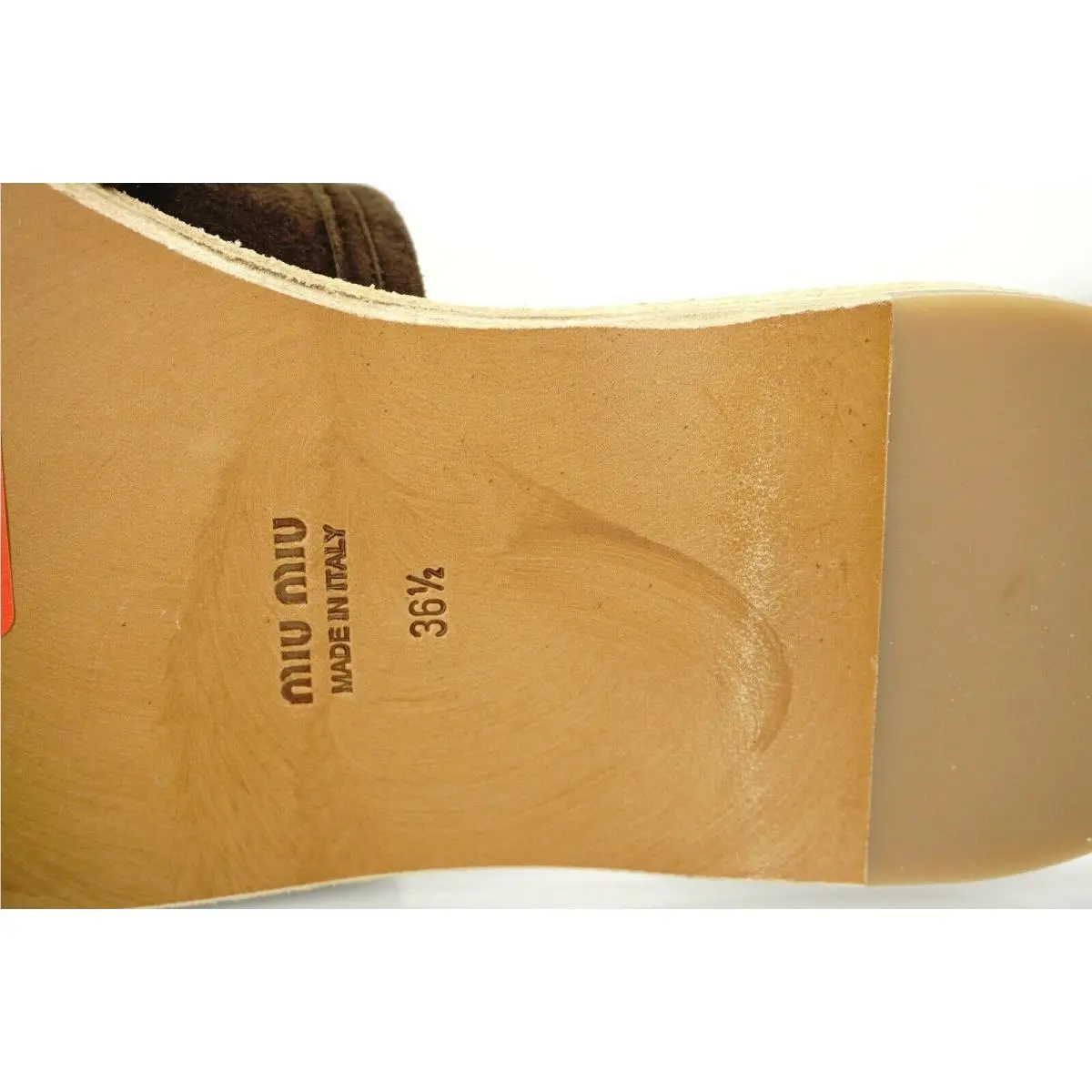 Miu Miu shoes - Suede Fringed Clog - Suede Fringed Clog - Brown - Brown 7