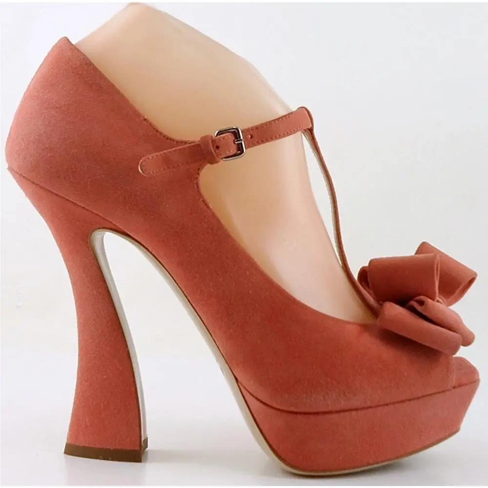 Miu Miu shoes - Coral, Main: Camelia (UPC: 8058181570036) 1