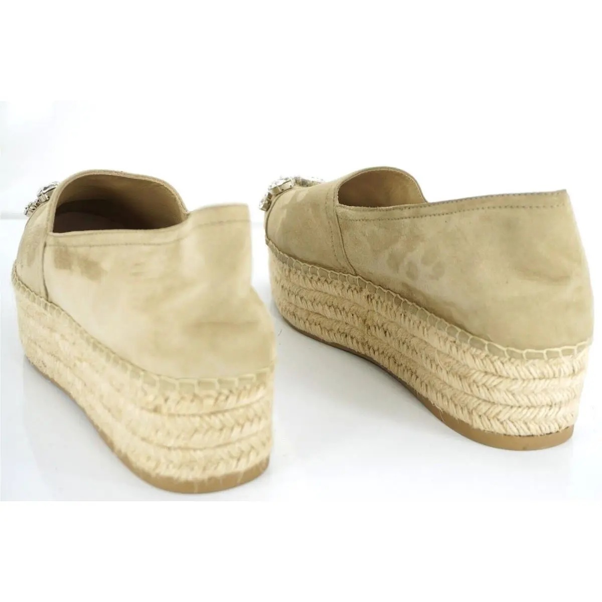 Miu Miu shoes - Jeweled Cap Toe Espadrille - Jeweled Cap Toe Espadrille - Deserto - Beige 8