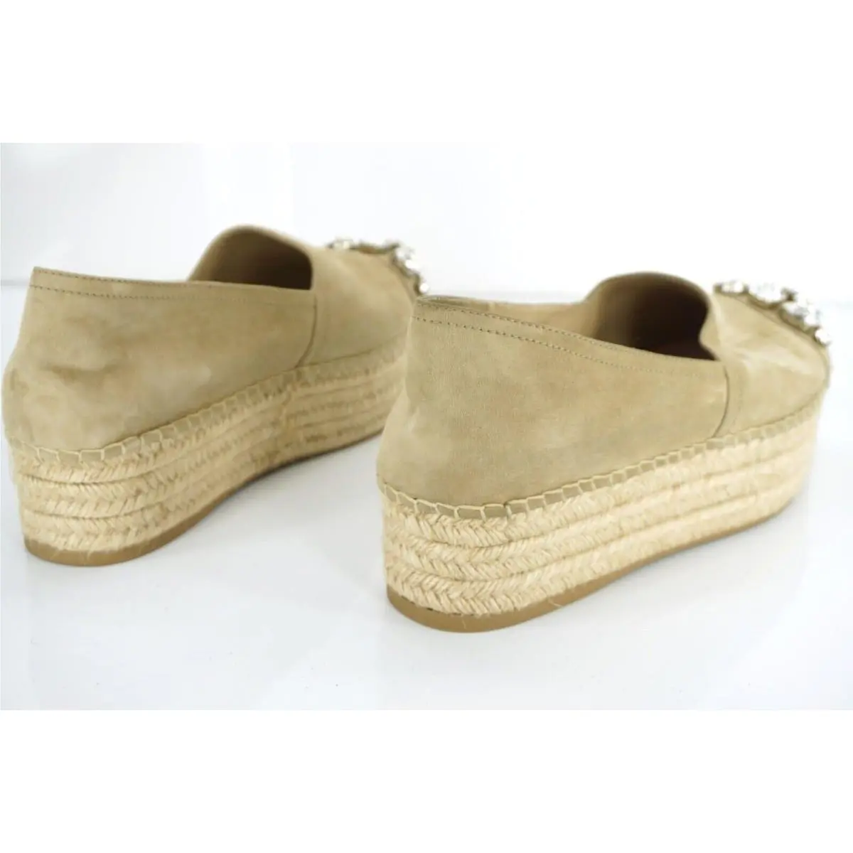 Miu Miu shoes - Jeweled Cap Toe Espadrille - Jeweled Cap Toe Espadrille - Deserto - Beige 9
