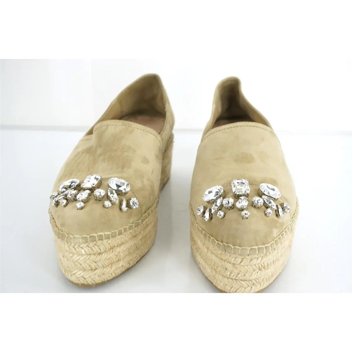 Miu Miu shoes - Jeweled Cap Toe Espadrille - Jeweled Cap Toe Espadrille - Deserto - Beige 10