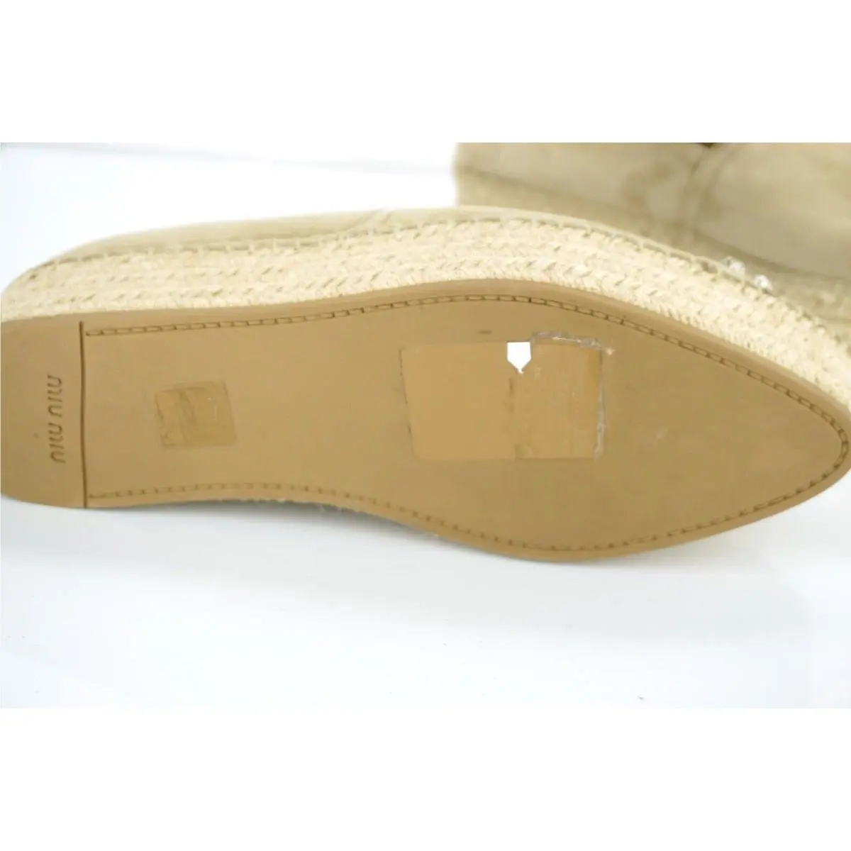 Miu Miu shoes - Jeweled Cap Toe Espadrille - Jeweled Cap Toe Espadrille - Deserto - Beige 6