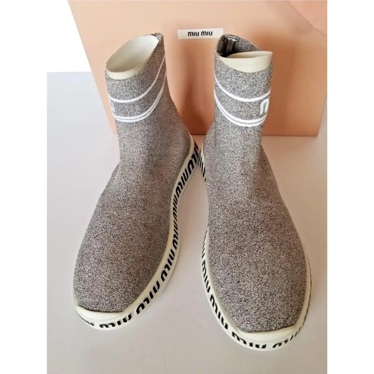 Miu Miu shoes - Gray, Manufacturer`s: Chromo + Bianco 0