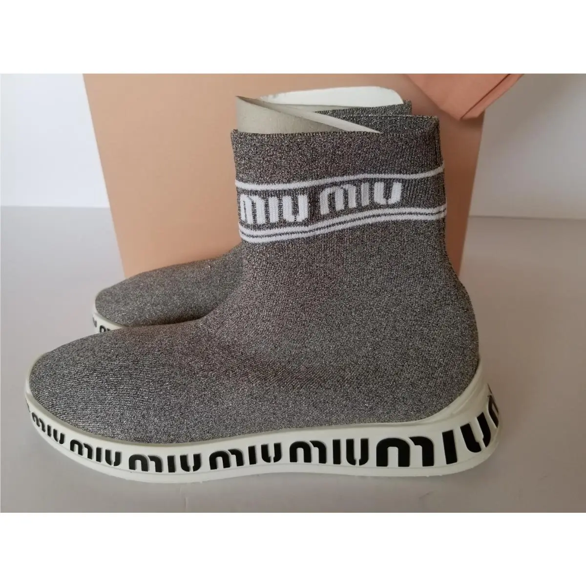 Miu Miu shoes - Gray, Manufacturer`s: Chromo + Bianco 2