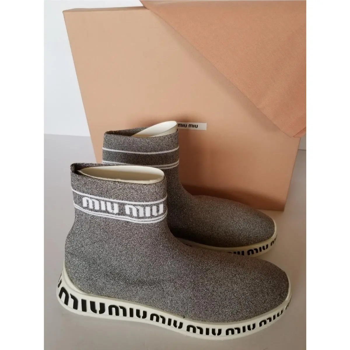 Miu Miu shoes - Gray, Manufacturer`s: Chromo + Bianco 3