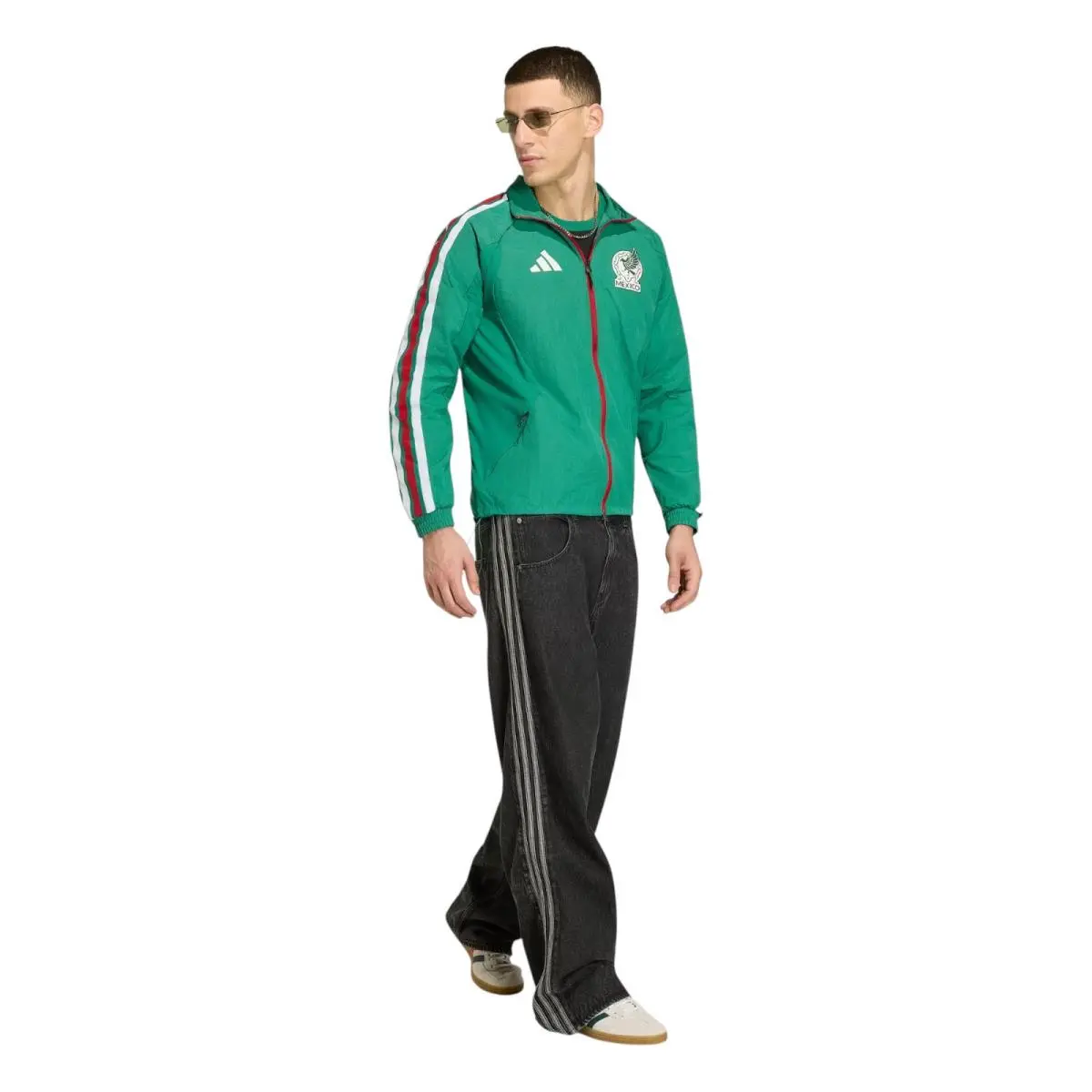 Adidas clothing - Adidas Mexico Home Anthem Jacket - JZ6458 - Green 2