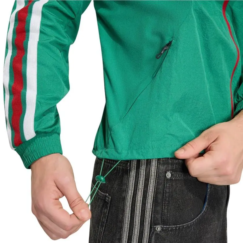 Adidas clothing - Adidas Mexico Home Anthem Jacket - JZ6458 - Green 10