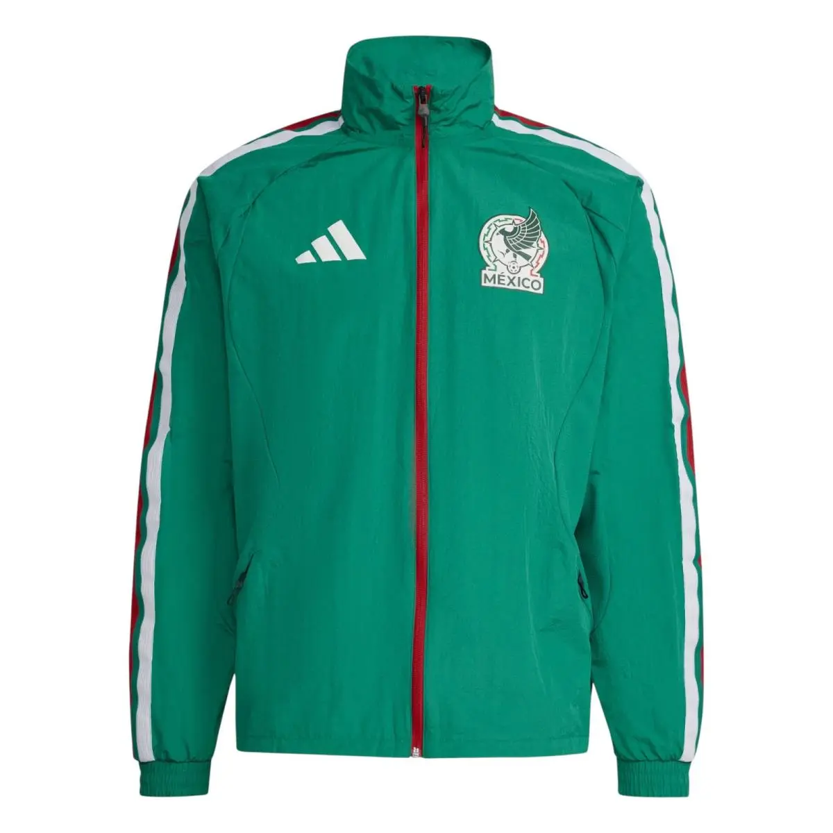 Adidas clothing - Adidas Mexico Home Anthem Jacket - JZ6458 - Green 5