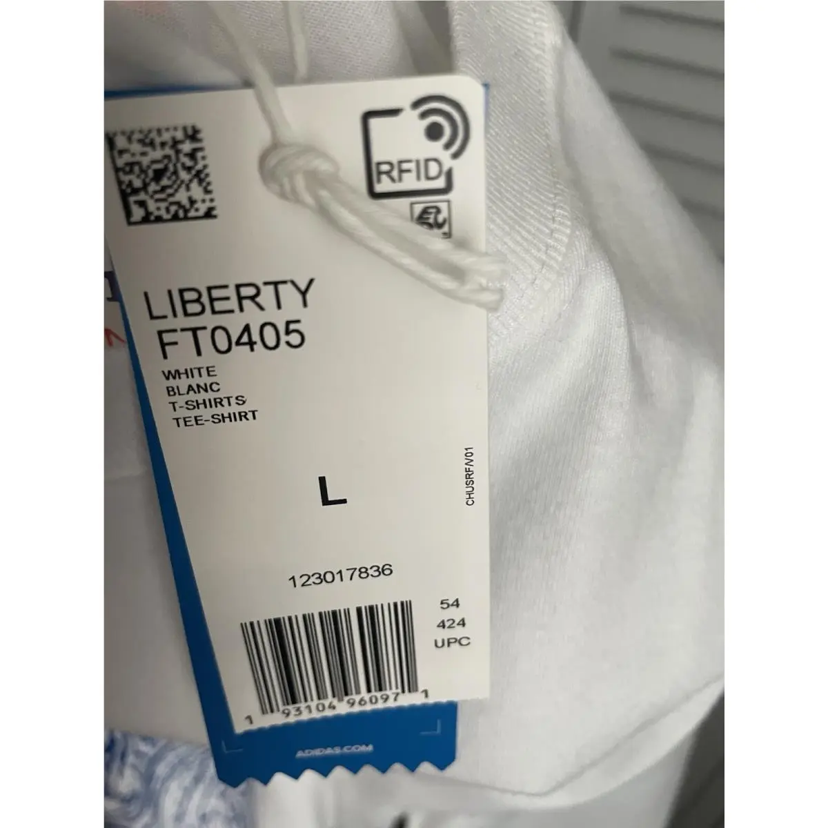 Adidas clothing - Adidas FT 0405 - FT0405 - White (UPC: 193104960971) 1