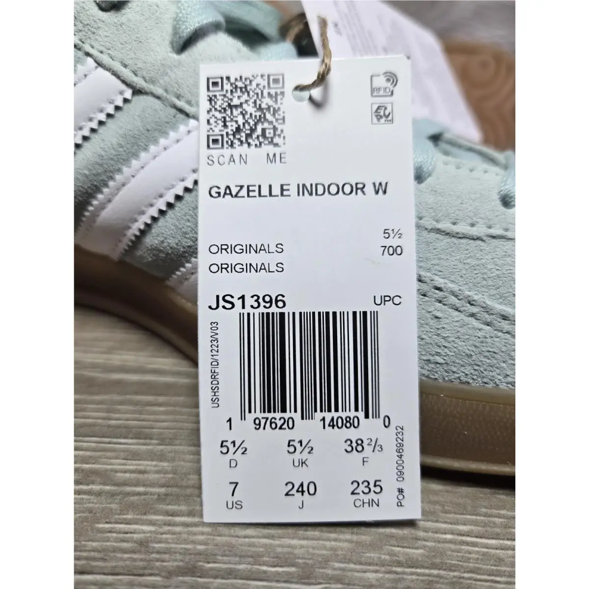 Adidas shoes - adidas Gazelle W - Gazelle - JS1396 - Green White Gum 4