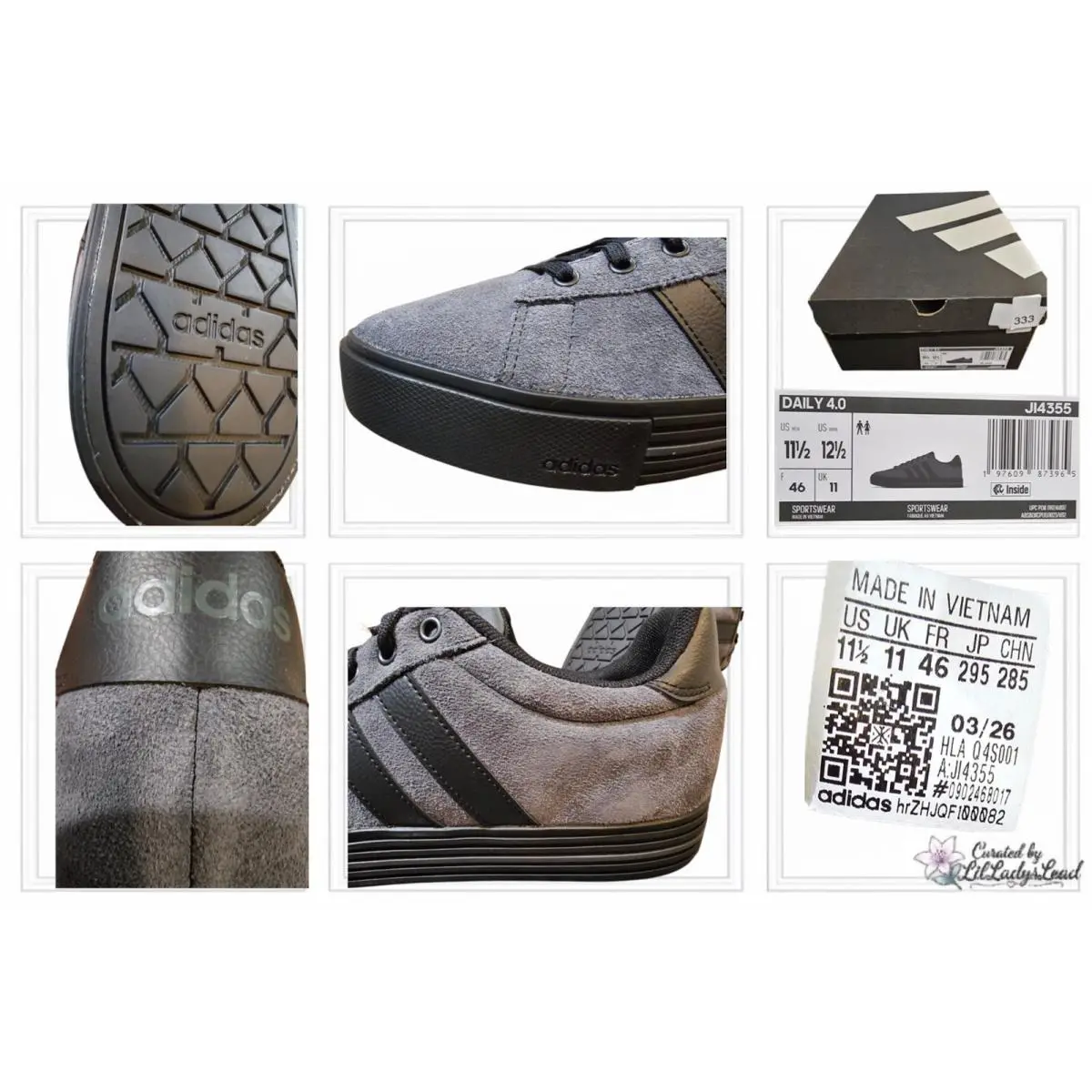 Adidas shoes - Adidas Daily 4.0 - Daily - JI4355 - Black (UPC: 197609873965) 8
