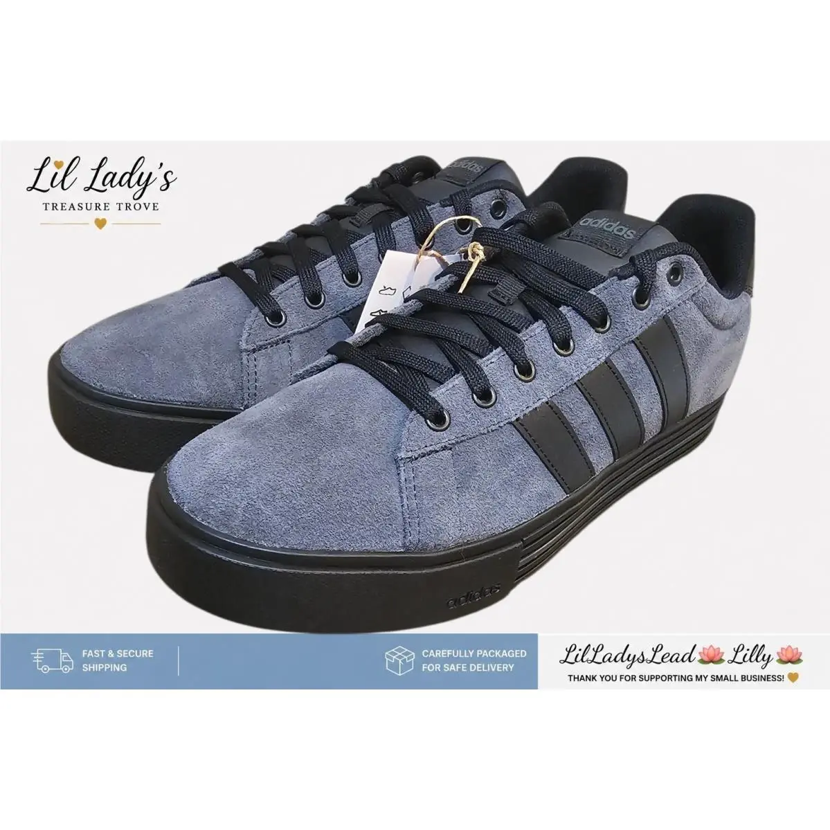 Adidas shoes - Adidas Daily 4.0 - Daily - JI4355 - Black (UPC: 197609873965) 2