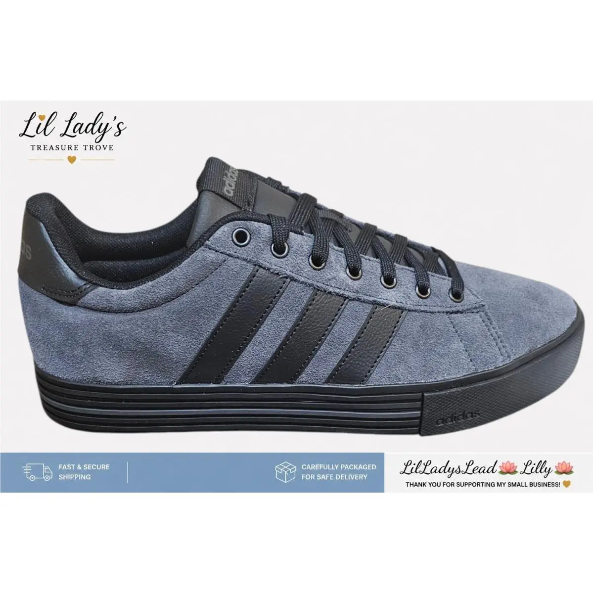 Adidas shoes - Adidas Daily 4.0 - Daily - JI4355 - Black (UPC: 197609873965) 3