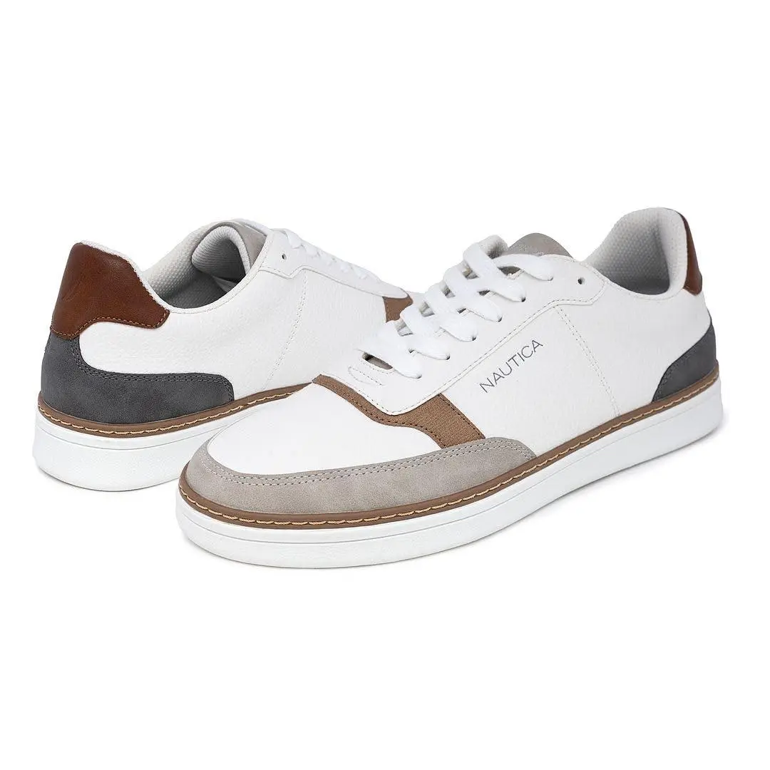 Nautica shoes - f321 - f321 - white tan-consor 22
