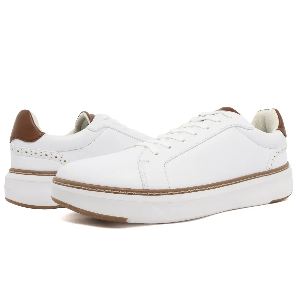 Nautica shoes - f321 - f321 - white tan-consor 10