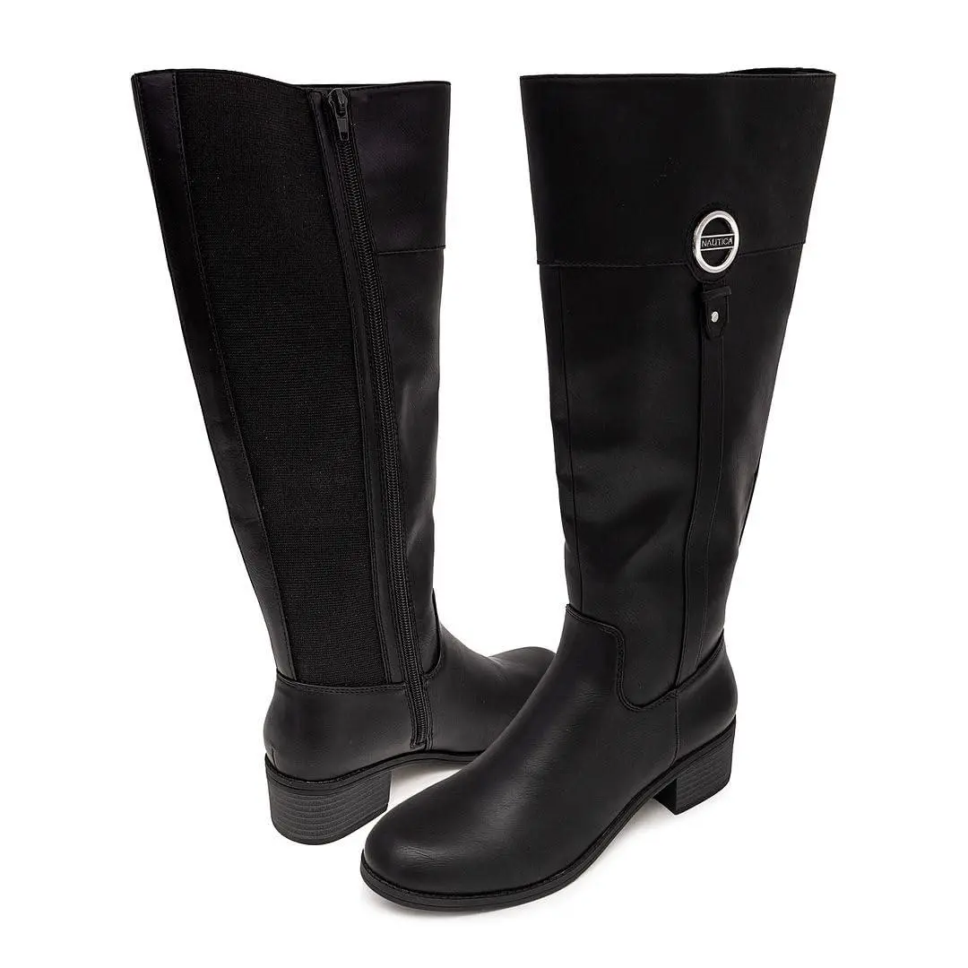 Nautica shoes - lily x - lily - NAL-Ginger Lily 2-Black-95 - black-ginger lily x 4