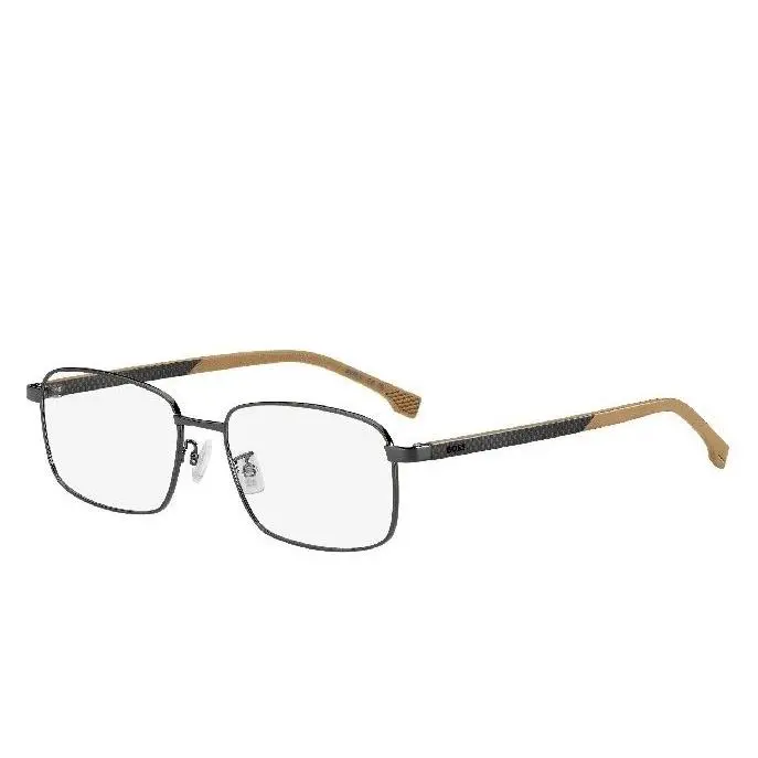 Boss 1715/F V81 Dark Ruthenium Black Eyeglasses Frames 56mm Men`s by Hugo Boss