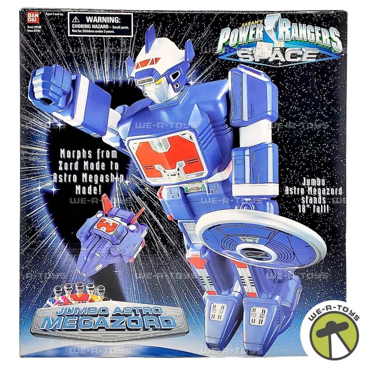 Power Rangers in Space Jumbo Astro Mega Zord Action Figure 1997 Bandai 3181