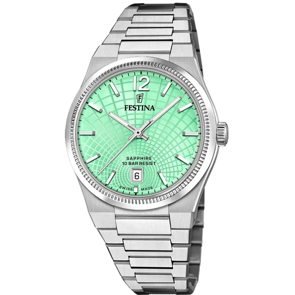 Swiss Made Rive Stainless Steel Quartz 35MM Ladies Watch F20052-4 by Festina