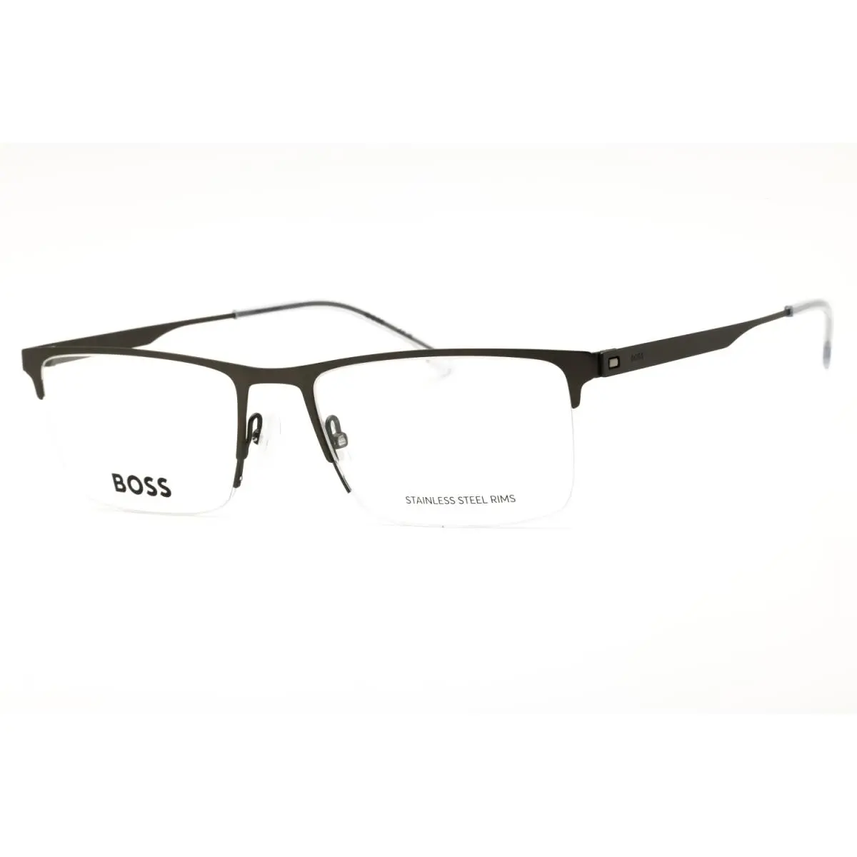 1698 R80 Eyeglasses Matte Ruthenium Frame 57mm by Hugo Boss
