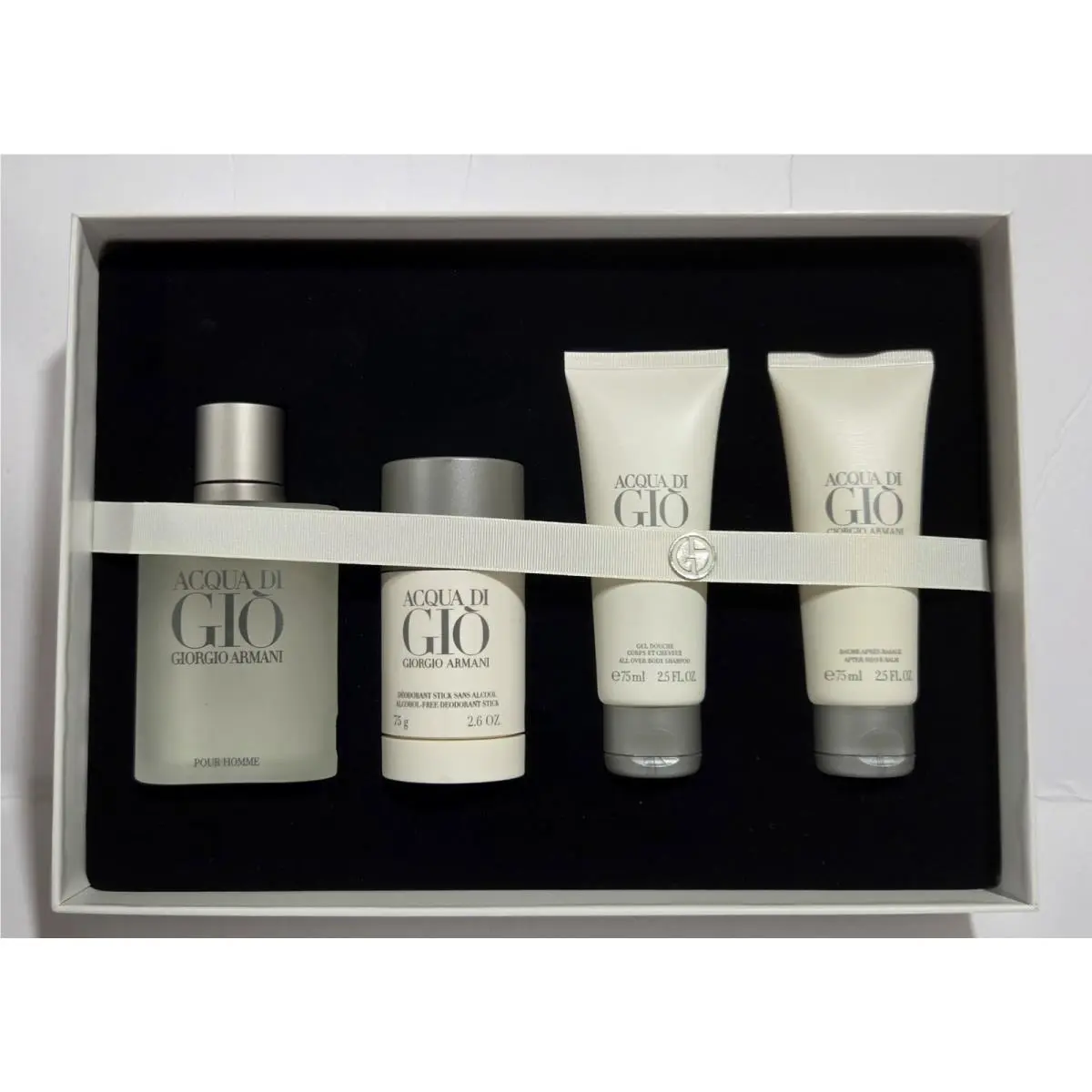 Acqua Di Gio  2.5floz Edt Spray Shower Gel Aftershave Deodorant by Giorgio Armani