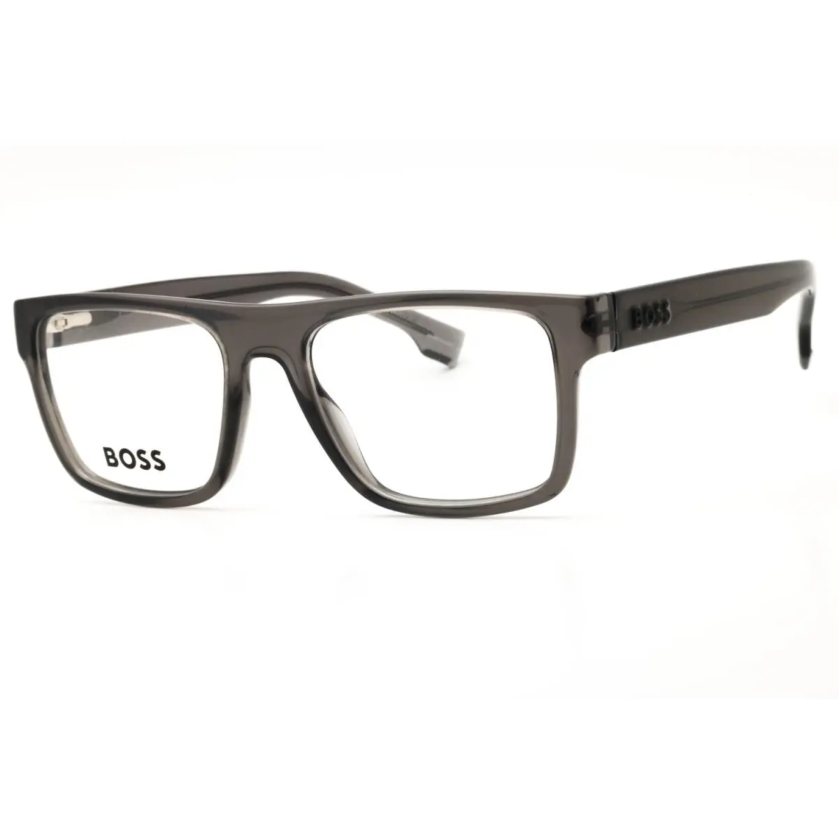 HB1652-KB7-53 Eyeglasses Frame Size 53mm 18mm 145mm Grey Men 71673698 by Hugo Boss