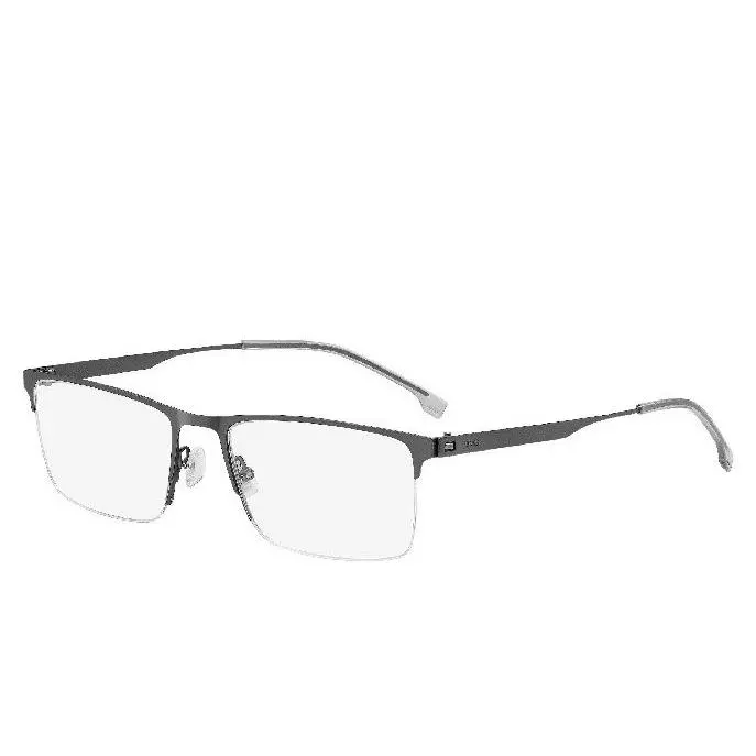 Boss 1698 R80 Matte Ruthenium Eyeglasses Frames 57mm Men`s by Hugo Boss