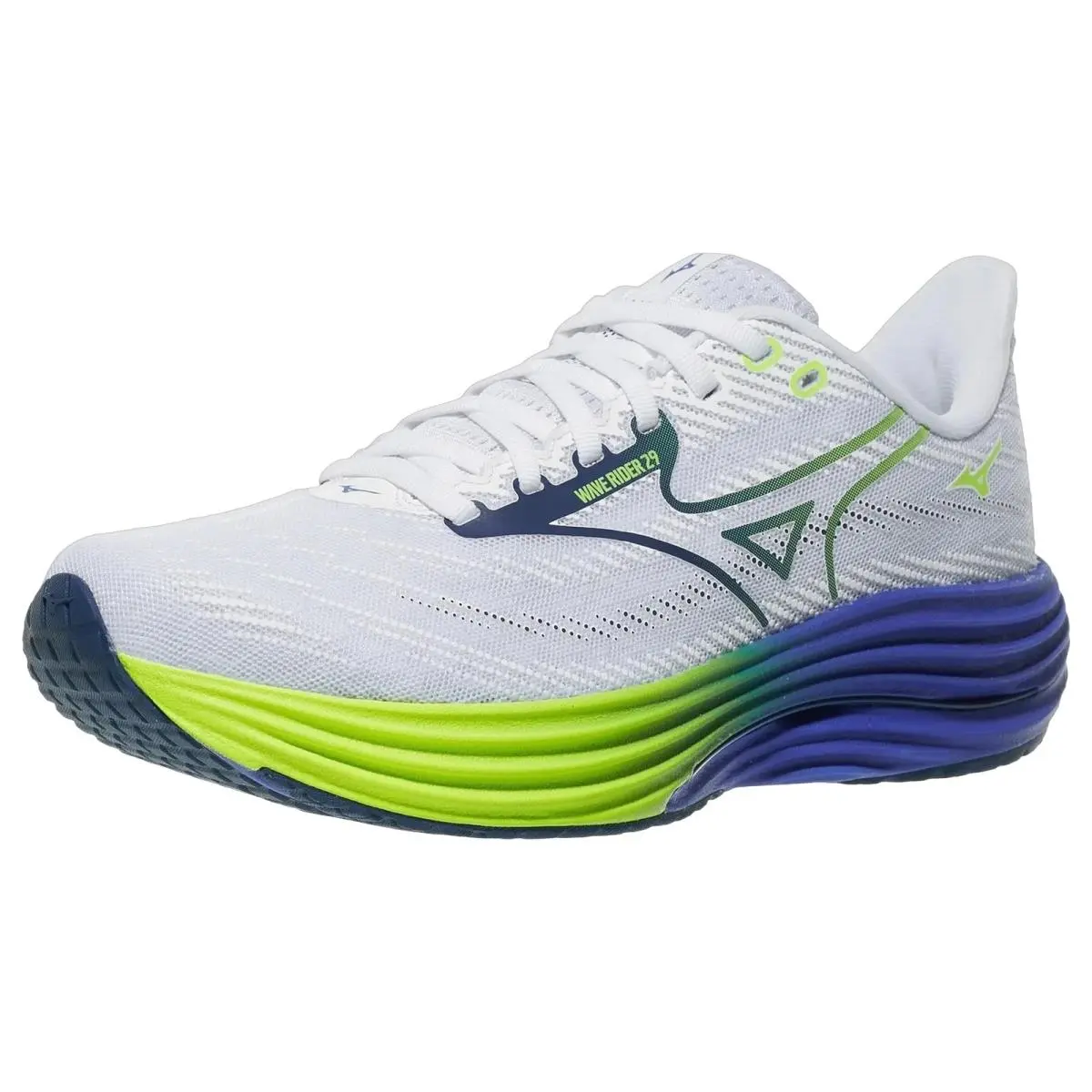 Mizuno shoes - Mizuno Wave Rider 29 - Wave Rider - 411538005Y - White/Estate Blue 0
