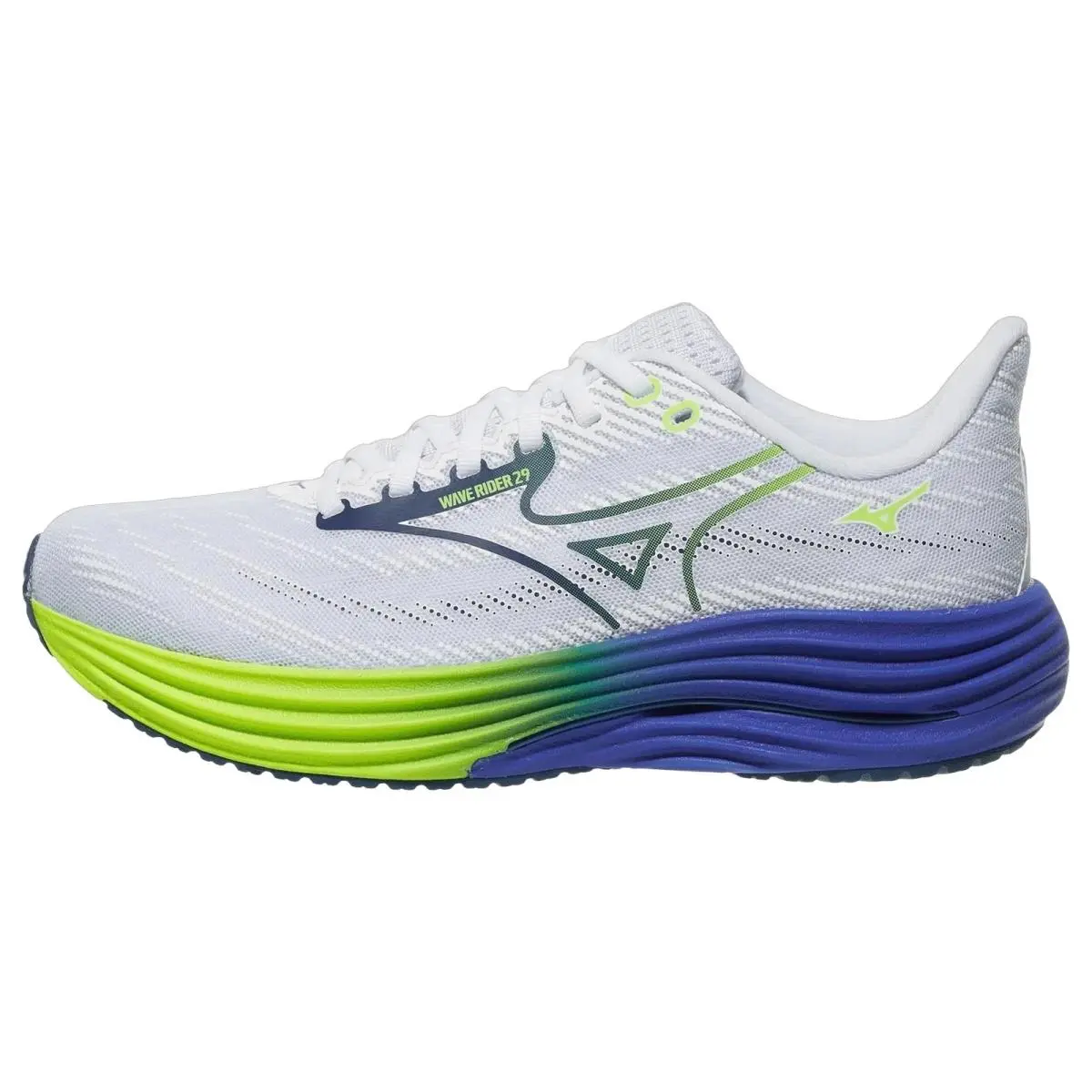 Mizuno shoes - Mizuno Wave Rider 29 - Wave Rider - 411538005Y - White/Estate Blue 5