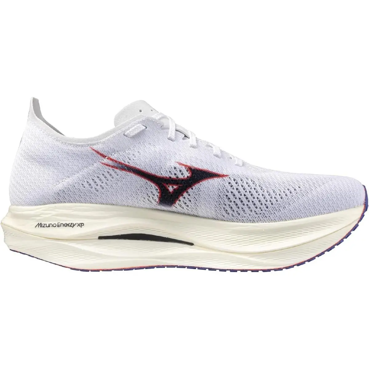 Mizuno shoes - Wave Rebellion Pro 3 Lo - 411526 - White / Baritone Blue (with Orange Accents) (UPC: 889961761560) 4