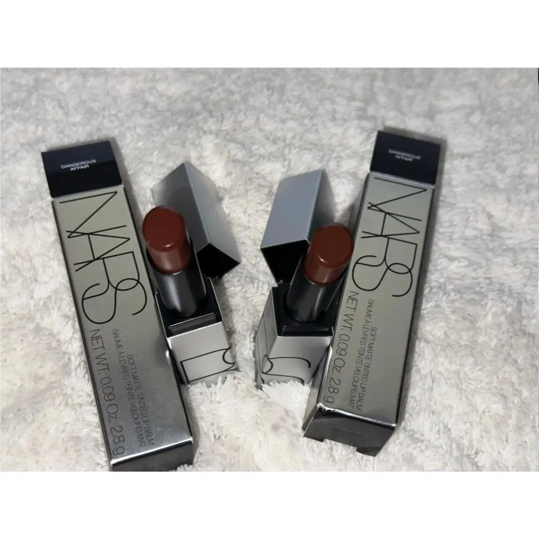 2pk Nars Dangerous Affair Soft Matte Tinted Lip Balm Full Sz 0.09oz/2.8g Limited by NARS Cosmetics