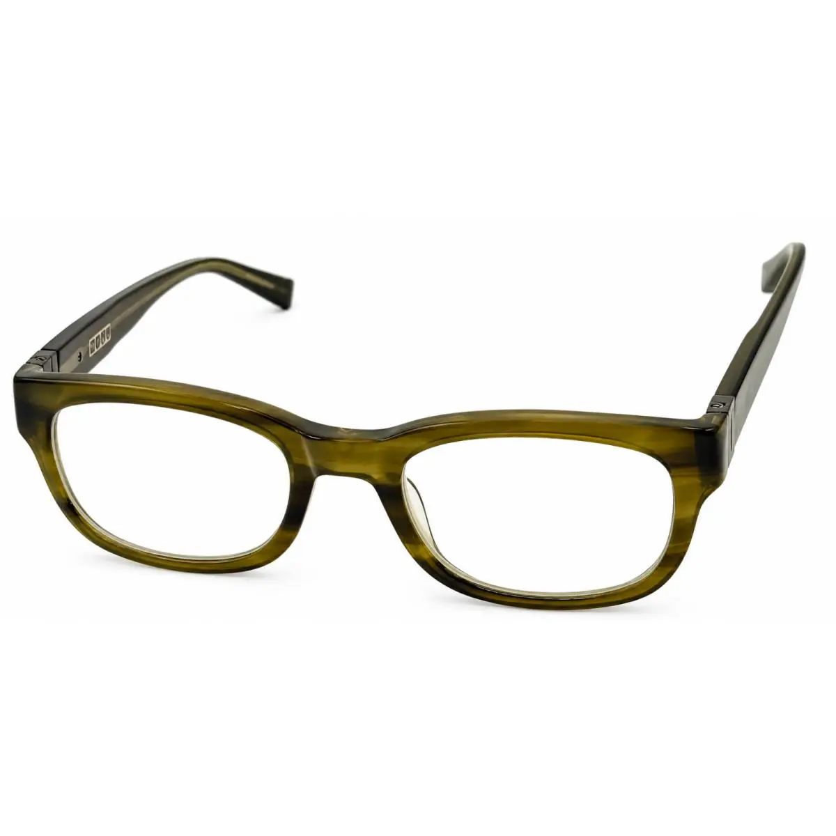 Plastic Rectangle Mens Olive Reading Glass V337 50mm 1.5X by John Varvatos