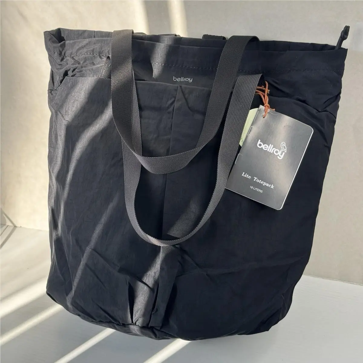 Lite Totepack Backpack Combo 18L Black Casual Everyday Tote Bag by Bellroy