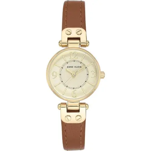 Women`s Leather Strap Watch by Anne Klein