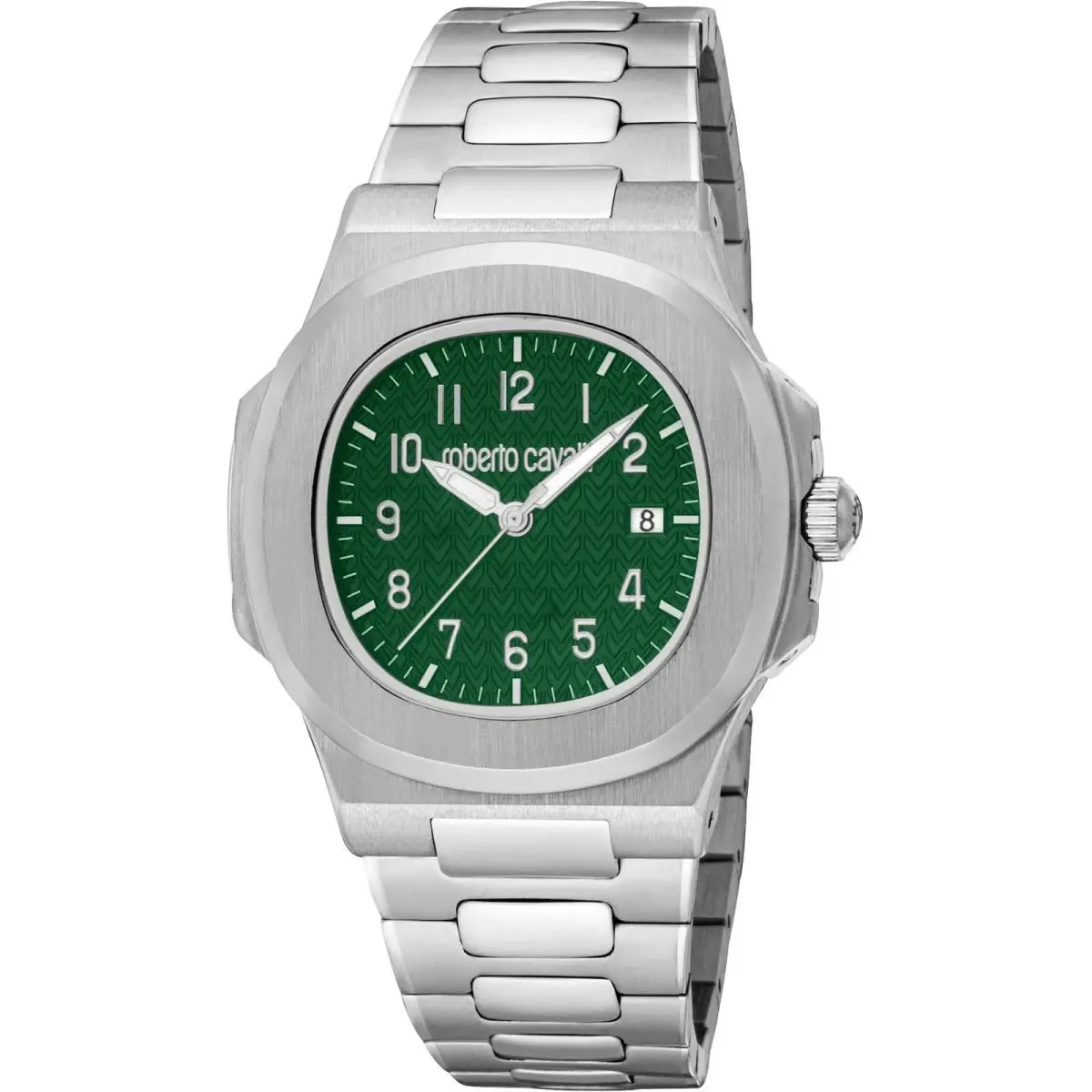 Men`s RC5G166M0045 Green Guilloche Dial Quartz Watch by Roberto Cavalli
