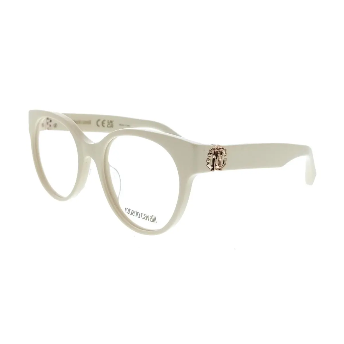 VRC027M5209X7 Cream Square Unisex Optical Frames by Roberto Cavalli
