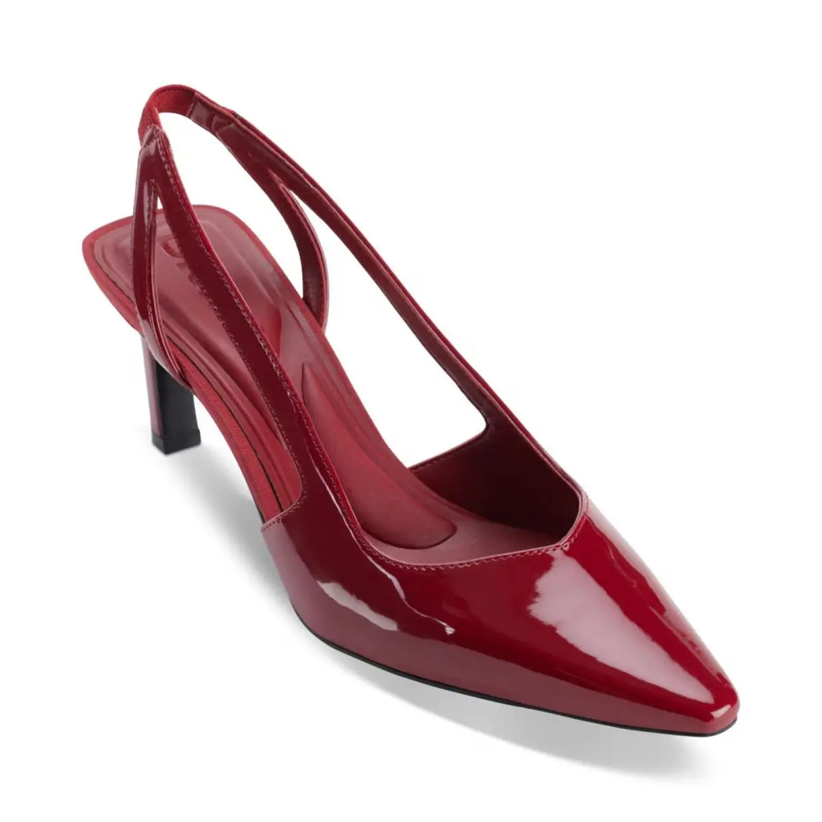 Dkny Women`s Carson Pointed-toe Slingback Pumps Ruby Red