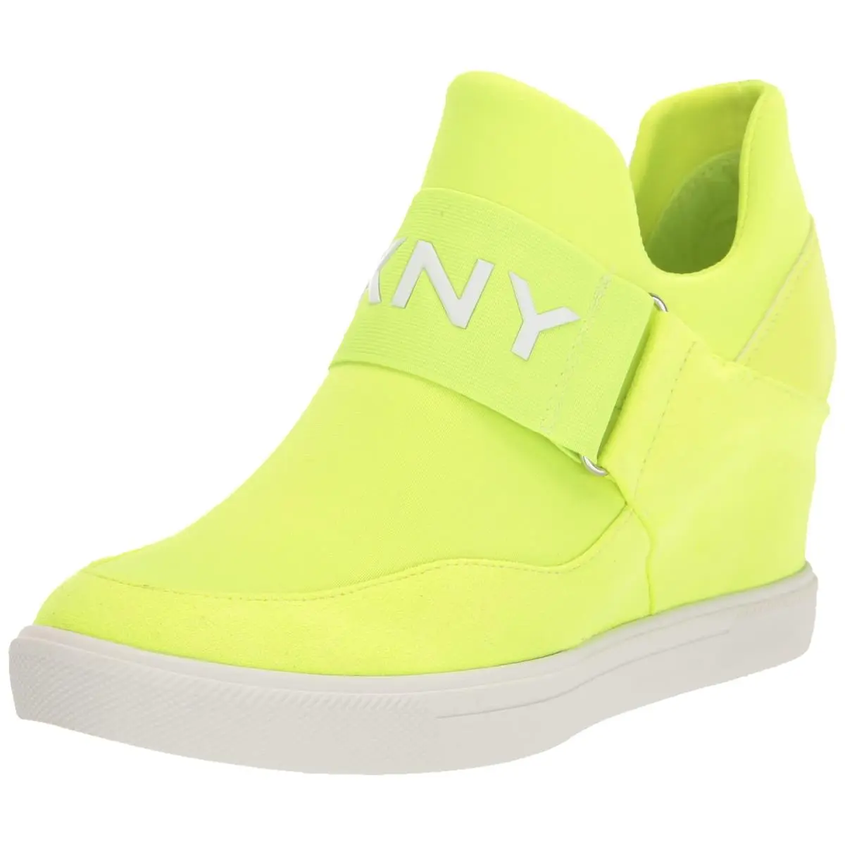 Dkny Women`s Cosmos Everyday Wedge Sneaker Logo Shoes Roasted Pecan 10
