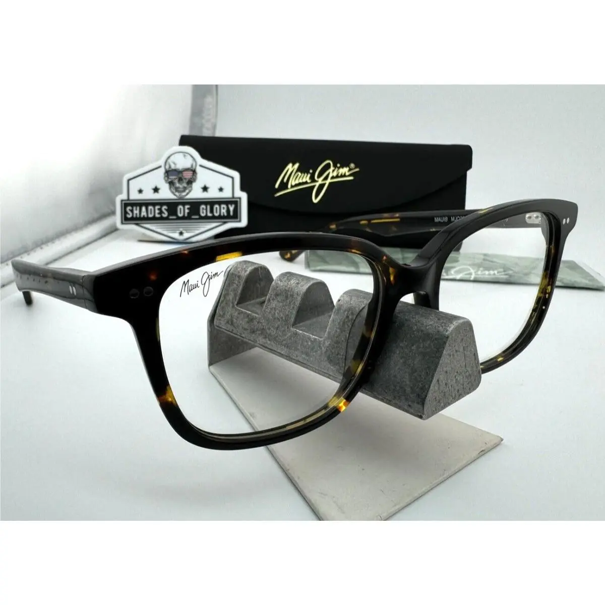 Eyeglasses Frames MJO2307-10 Brown Havana Tortoise 53-17-140MM Case by Maui Jim